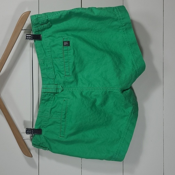 EUC The North Face Shorts Women's sz 10 Green Linen/Cotton Blend Shorts - Picture 3 of 8